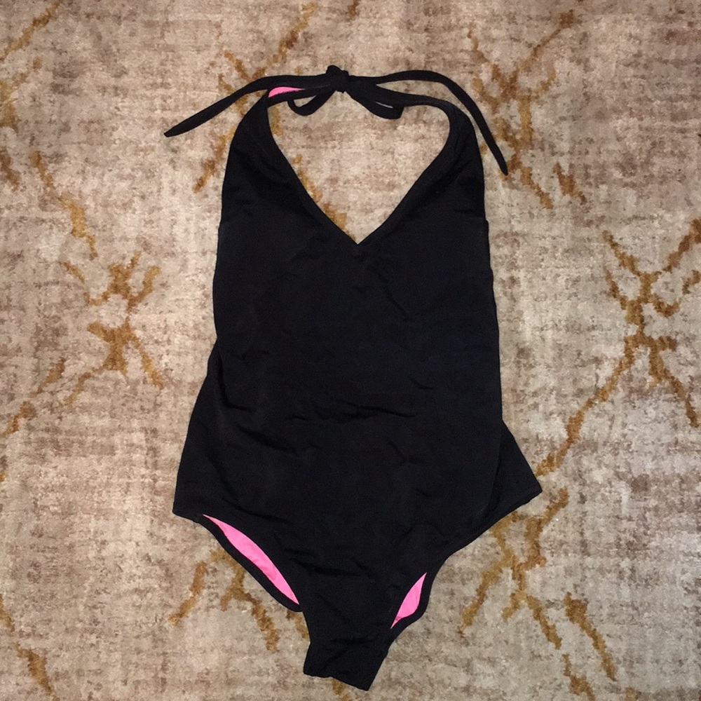 black Victoria’s Secret PINK one piece swim suit